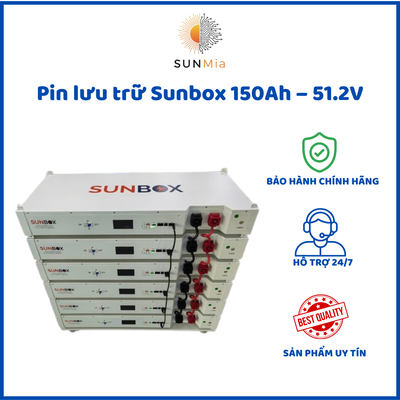 Pin lưu trữ Sunbox 150Ah – 51.2V