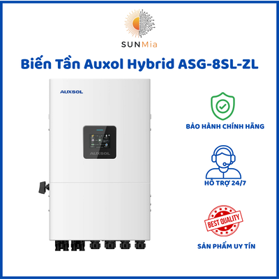 Biến tần Inverter (nghịch lưu) dùng trong hệ thống điện mặt trời, Công suất 8KW, 1pha, Model ASG-8SL-ZL